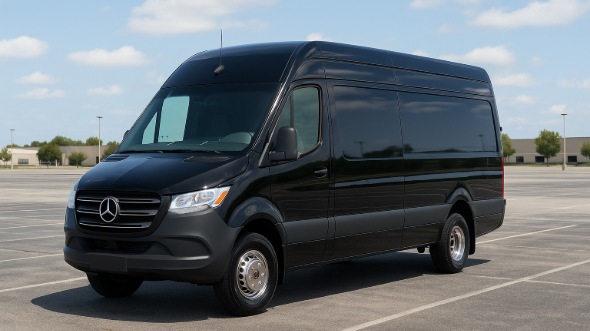 Exterior of Milford Party Bus Company's 14 Passenger Sprinter Limousine in Milford