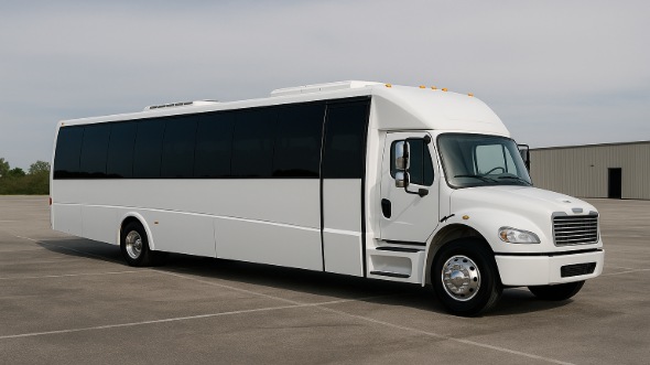 Exterior of New Britain Party Bus Company's 20 Passenger Party Bus in New Britain